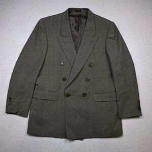 Yves Saint Laurent Double-Breasted Gray Sport Coat